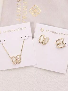 Kendra Scott Gold Butterfly Pendant Necklace